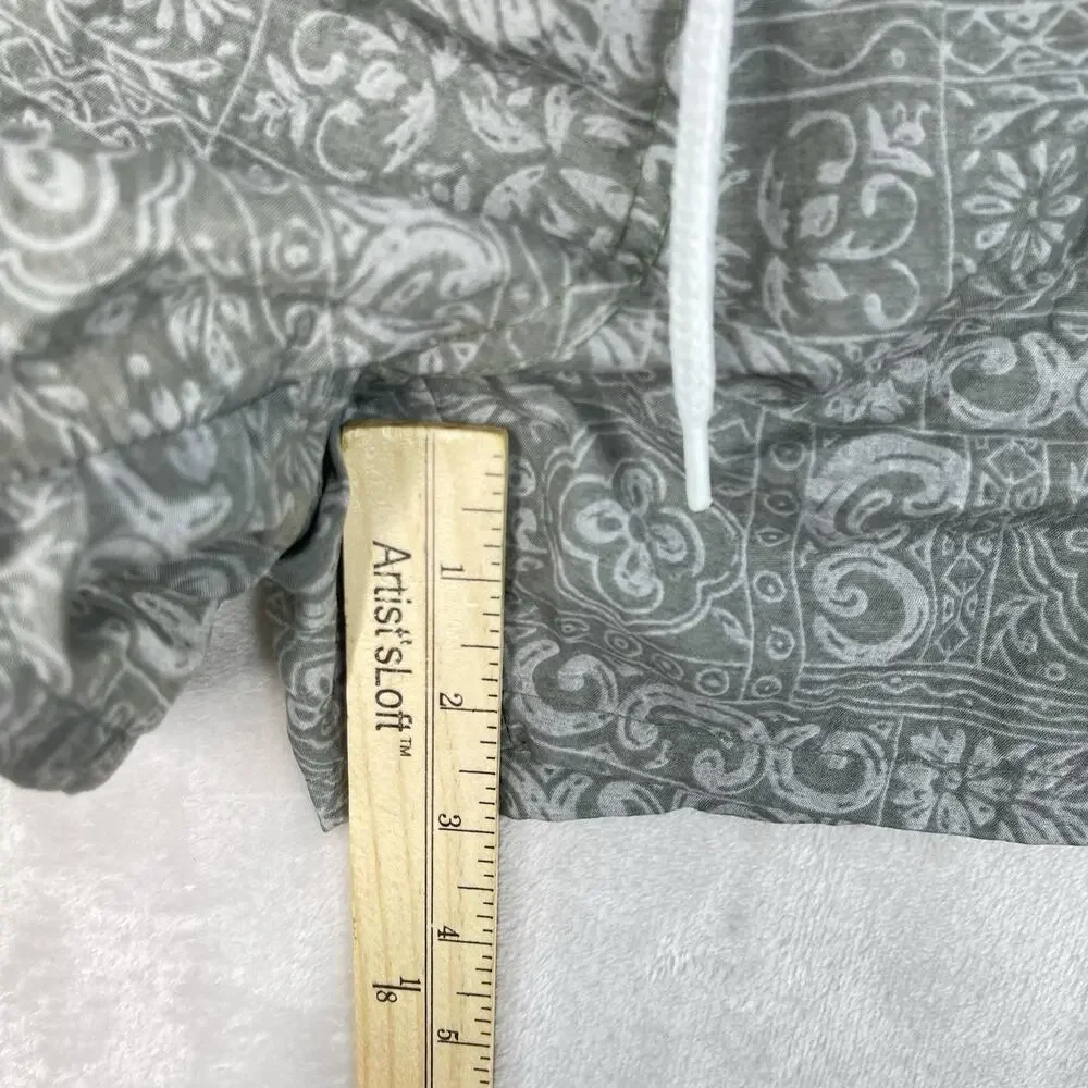 Vintage Y2K Laguna Swim Trunks Men's Small Olive Bandana Paisley Mesh Lined Surf